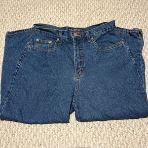 Vintage Halston jeans.